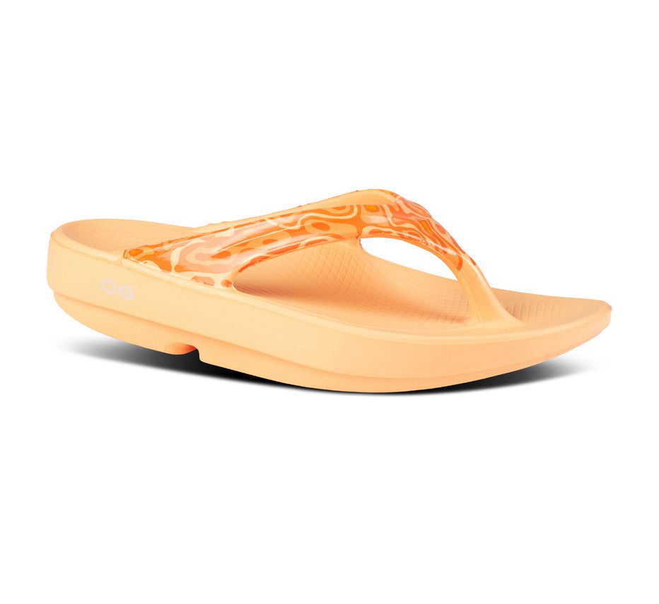 Oofos Oolala Limited - Women's Flip Flops Orange - Canada ( KYOU-82907 )